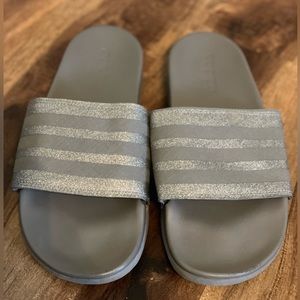 Glitter Adidas Slides